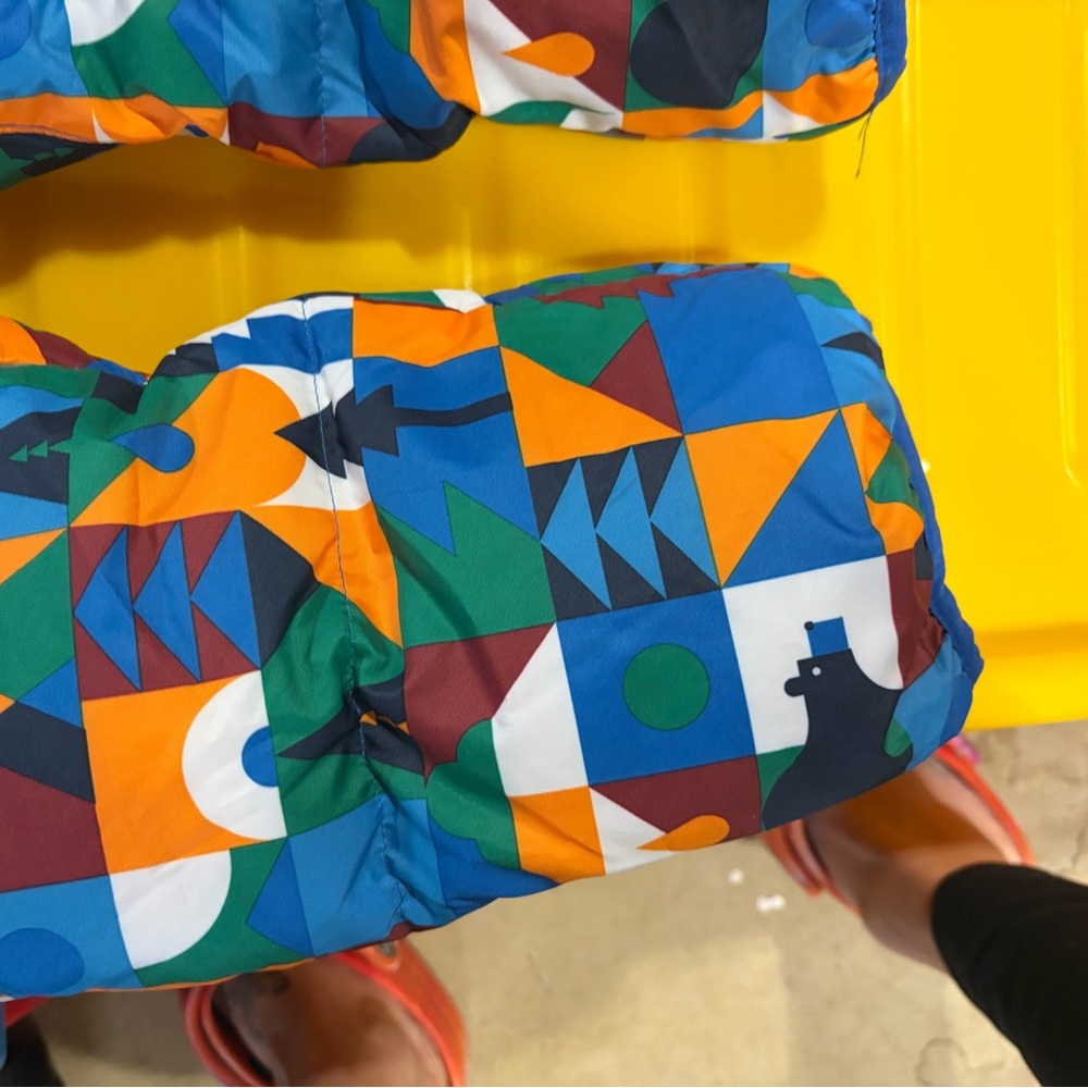 Columbia Kids Multicolor Geometric Snowsuit - Blue Green Orange - Picture 3 of 5